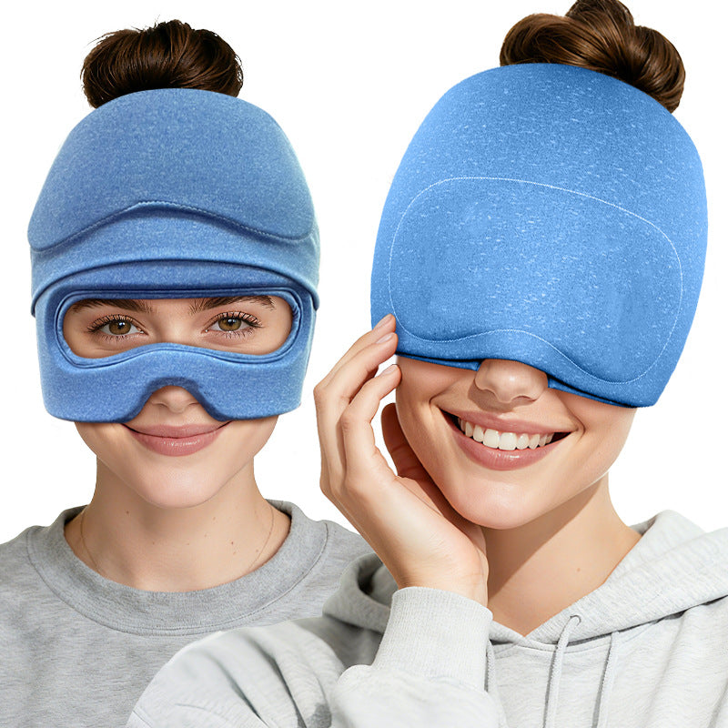Hot & Cold Migraine Relief Cap with Removable Eye Mask