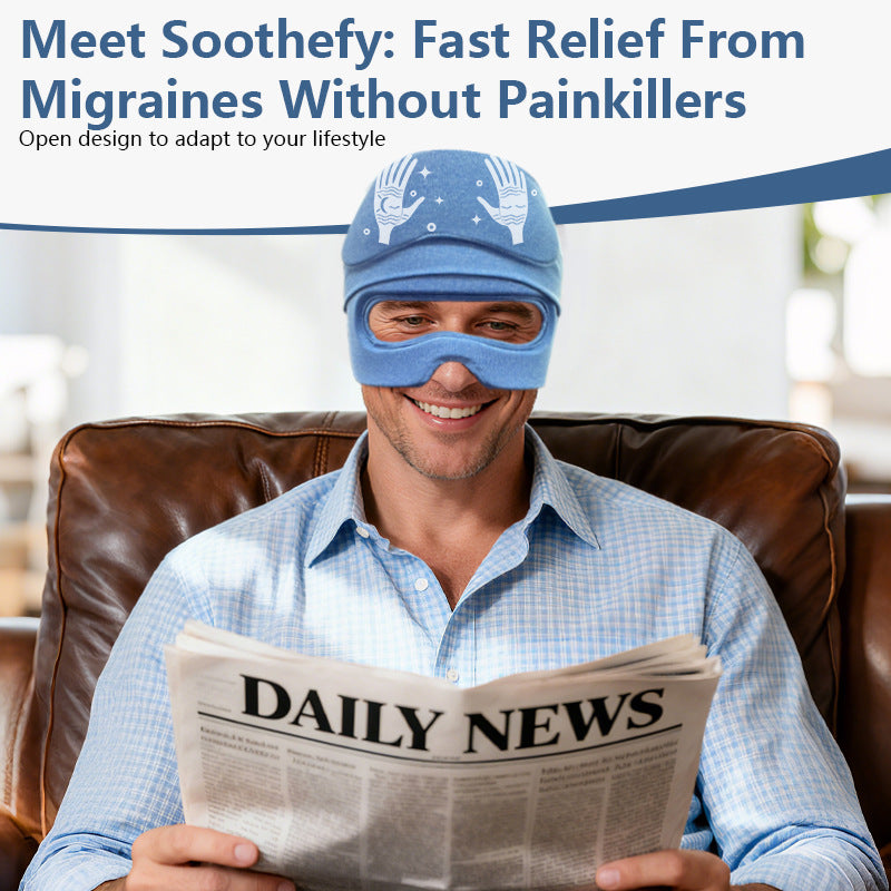 Hot & Cold Migraine Relief Cap with Removable Eye Mask
