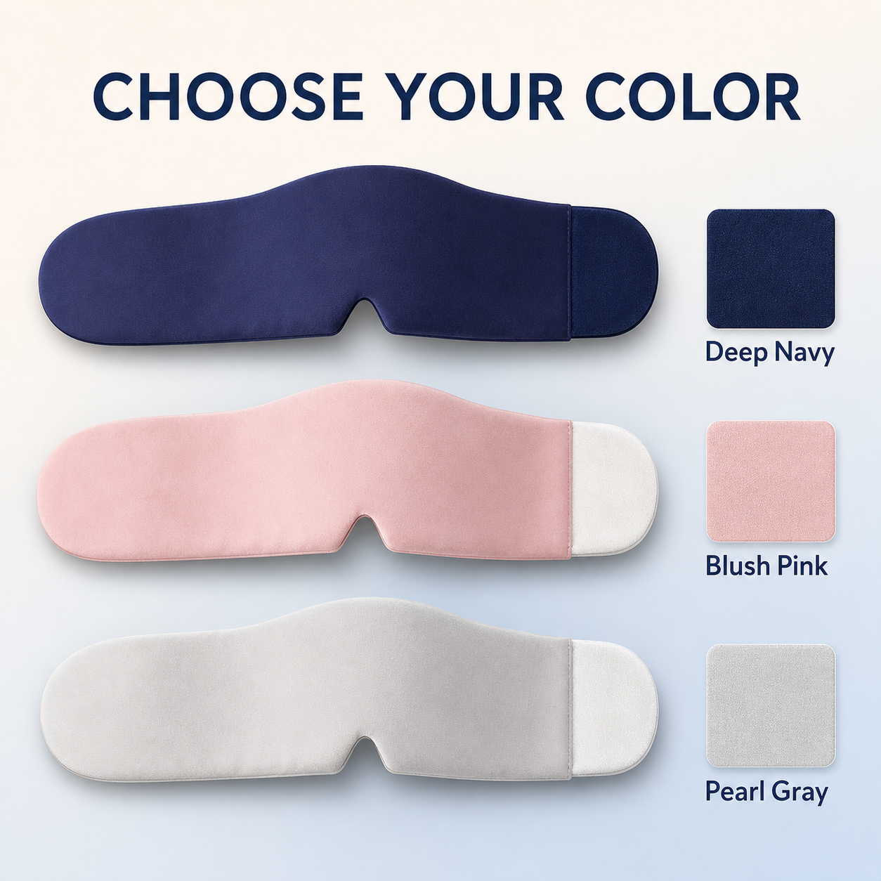 Weighted Sleep Mask – Gentle Pressure & Wraparound Comfort
