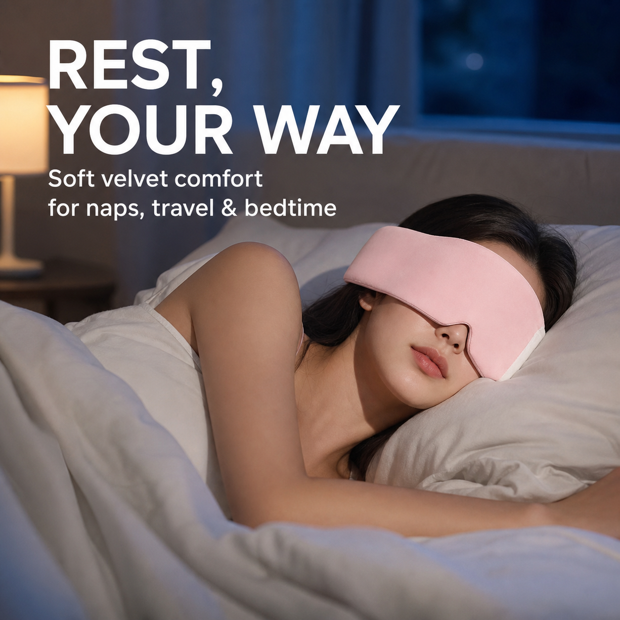 Weighted Sleep Mask – Gentle Pressure & Wraparound Comfort
