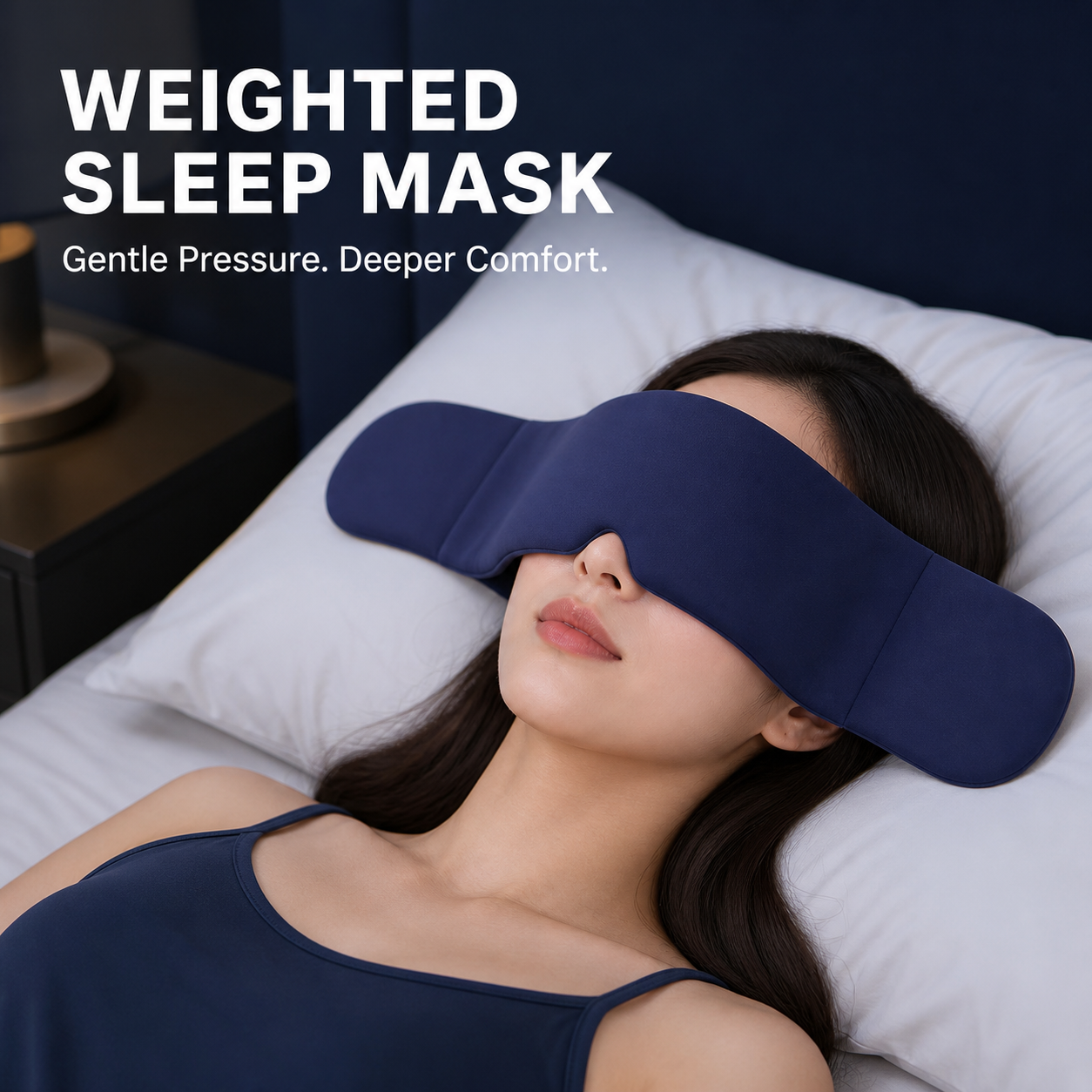 Weighted Sleep Mask – Gentle Pressure & Wraparound Comfort