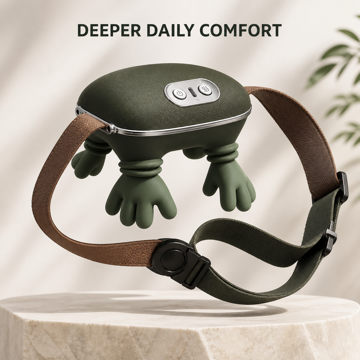 Cordless Neck & Shoulder Massager — Rechargeable Kneading Shawl for Neck, Shoulders and Back